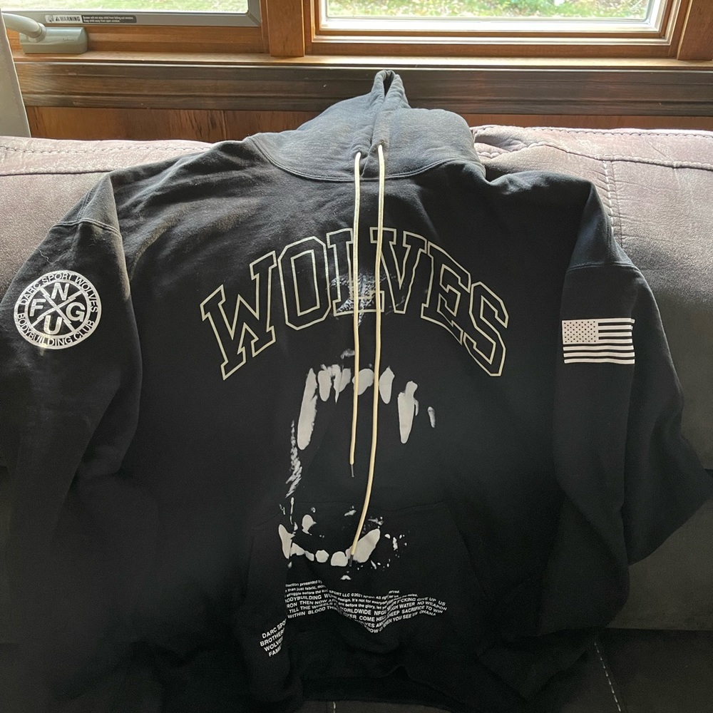 Darc sport, blood thirsty classic hoodie. “US” collection 218/1000 size large.